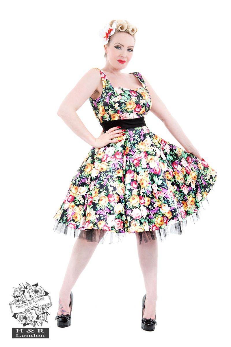 Night Bloom Swing Dress